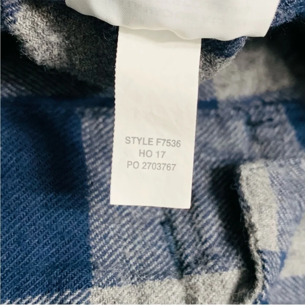 J. Crew Flannel Pajama Pant in Blue and Gray Buffalo Check Size Medium